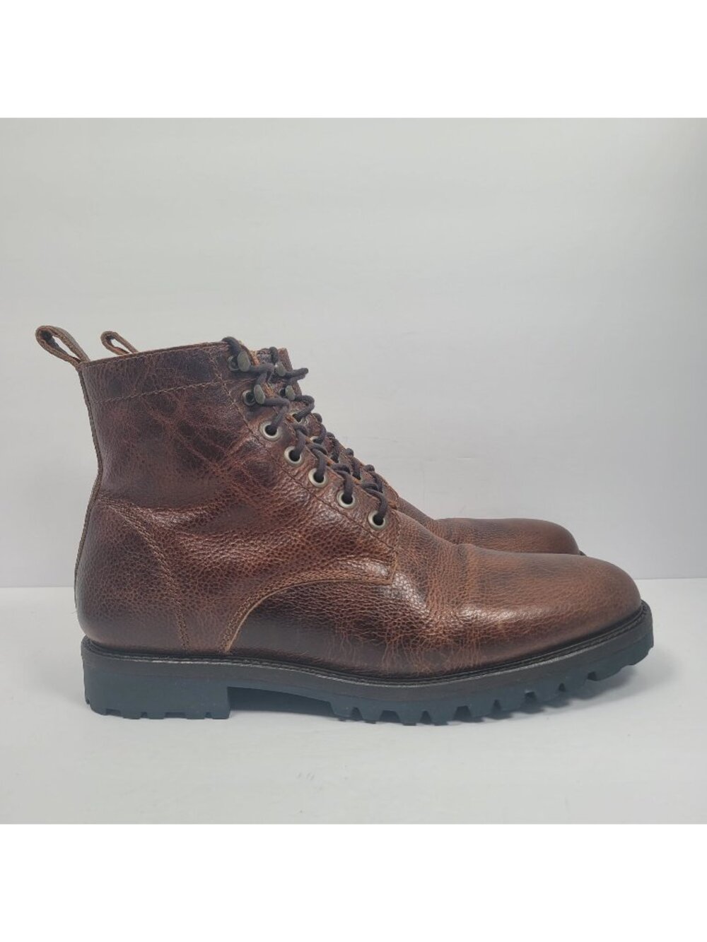 Patina London Men's Brown Leather Boots US Size 11.5